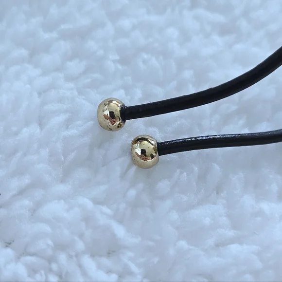 Atterri🛬 Reconstituted Stone on a Black🖤 Waxed Cord Necklace - NIB - Picture 8 of 16